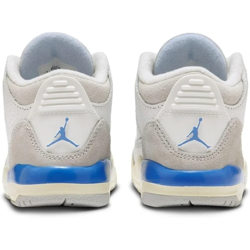 Toddler's Jordan 3 Retro Summit White/Hydrgen Blue (DM0968 101) Size 6C NEW!